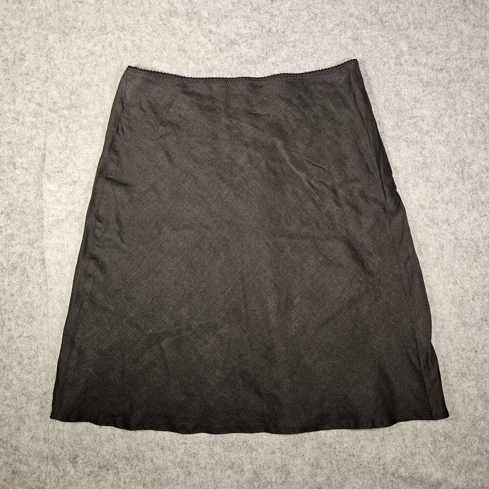 United Colors of Benetton Womens Linen Straight Skirt Natural Work Party Size 10